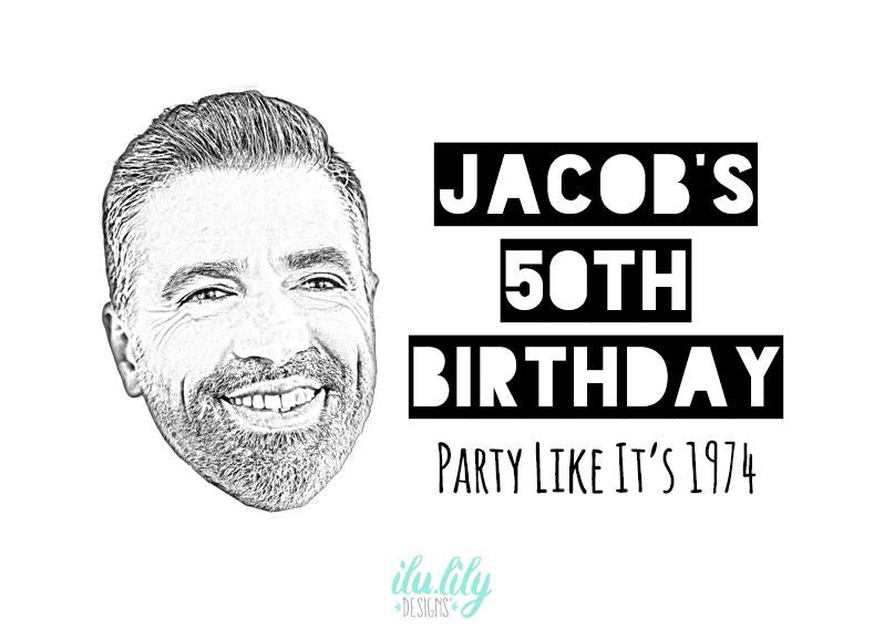 Custom Birthday Hats - Personalized Caricature Trucker Hat | Funny Party Favor