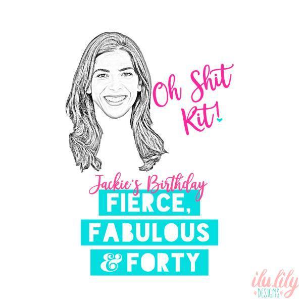 Custom Caricature Hangover Kit - Funny Birthday Party Favor Bags For Milestone Gifts