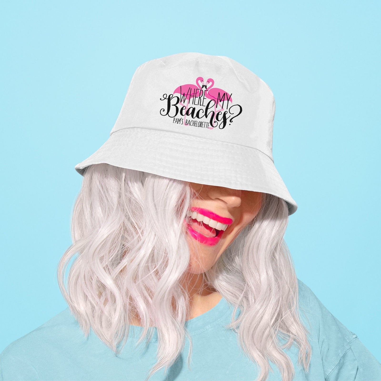 Beach Custom Bucket Hat for Bachelorette Parties by Ilu.Lily