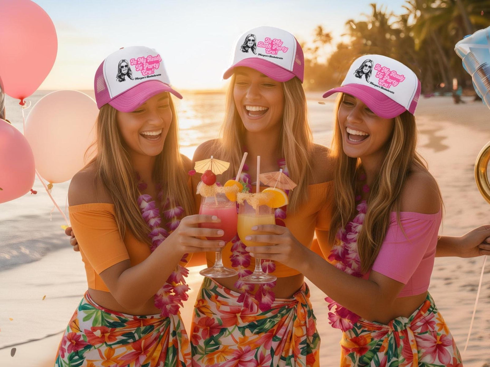 Custom Bride Caricature Trucker Hat | Bachelorette Party Gift