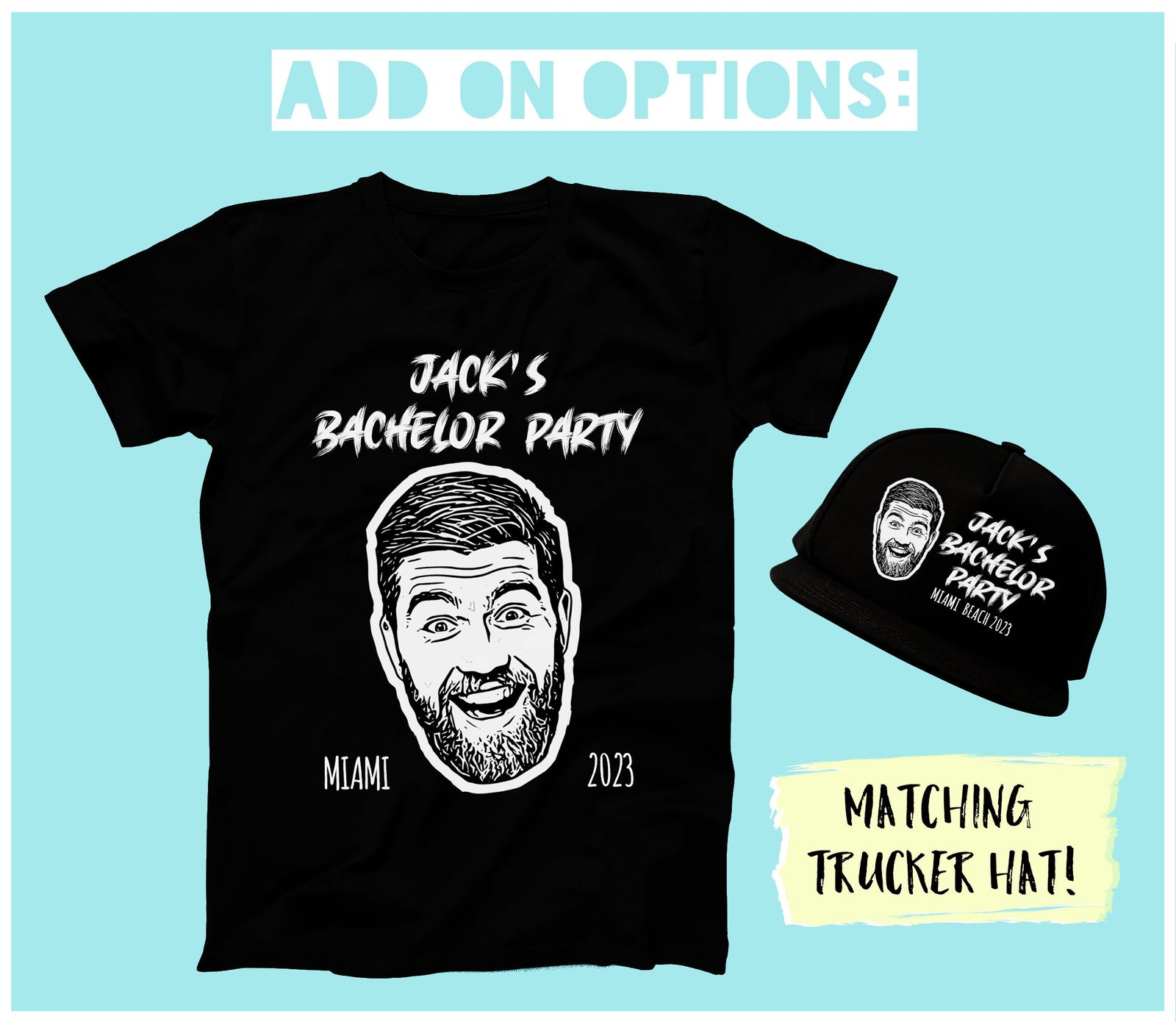 Custom Bachelor Party Shirt - 100% Cotton Groomsmen Tee | Personalized Party Shirt