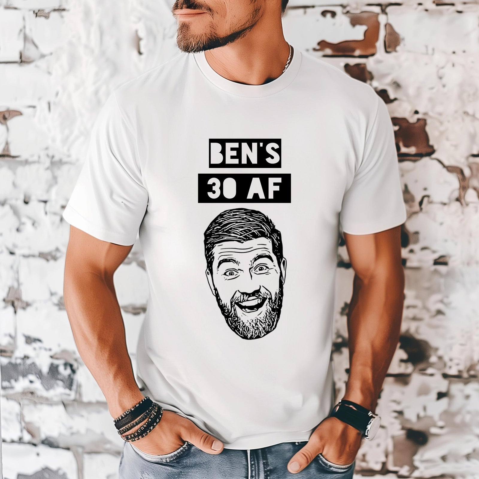 Custom Caricature T-Shirt – Personalized Birthday Party Shirt With Photo Caricature Design