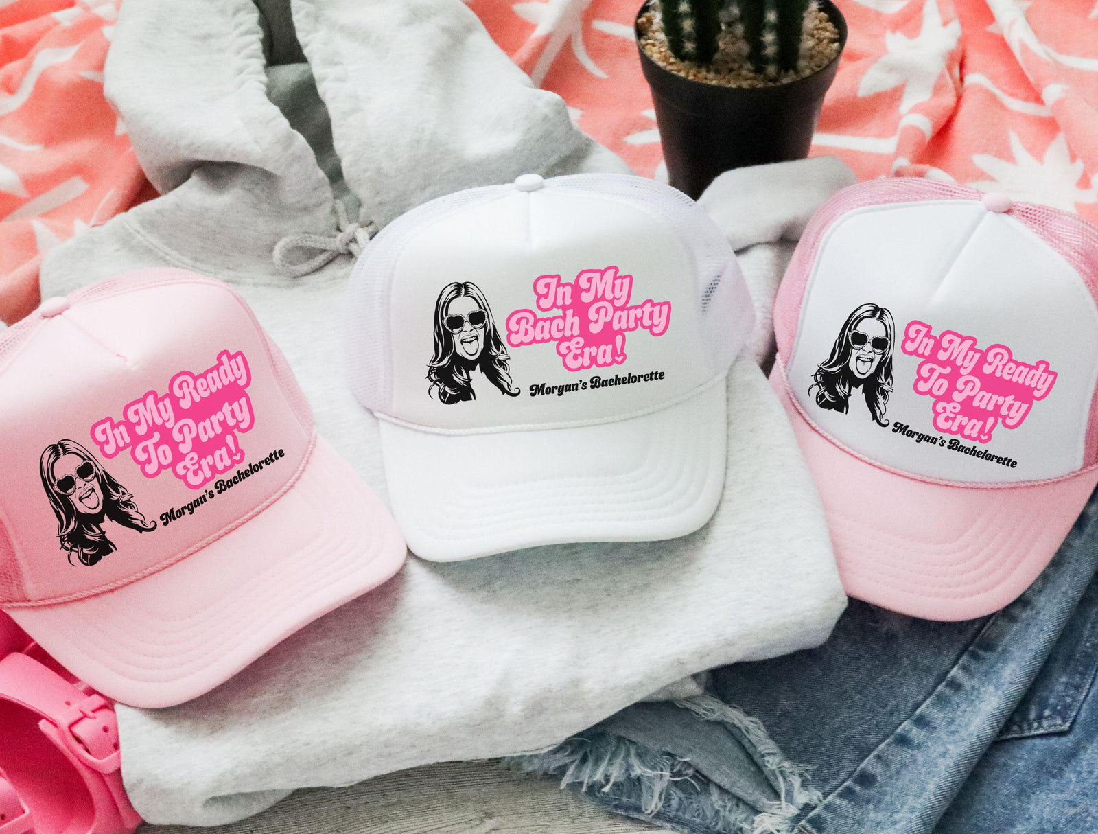 Custom Bride Caricature Trucker Hat | Bachelorette Party Gift