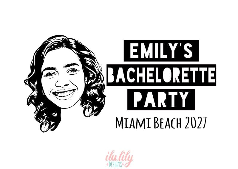 Custom Bride Face Trucker Hat | Bachelorette Party Favor