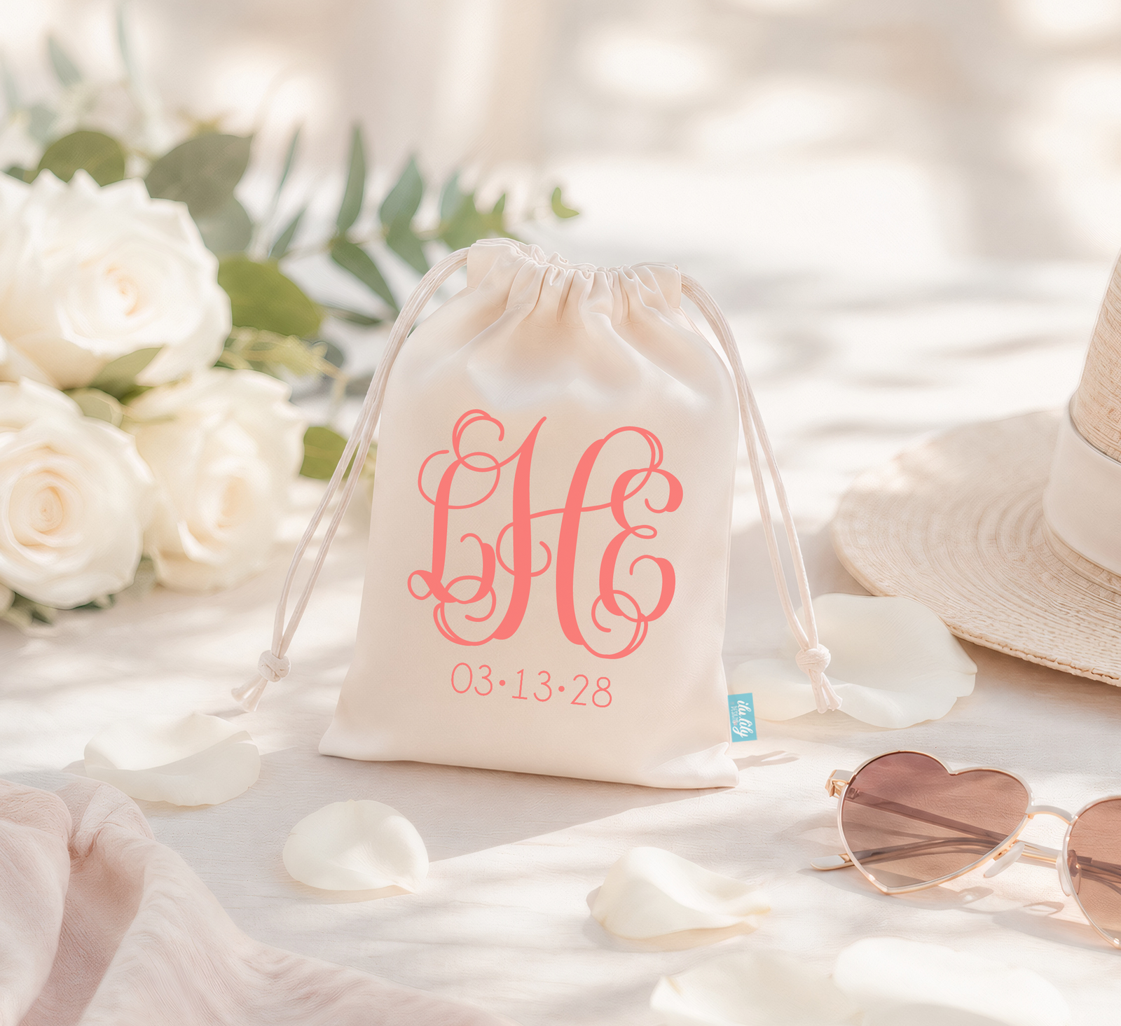 Wedding Welcome Favor Bag | Fancy Monogram