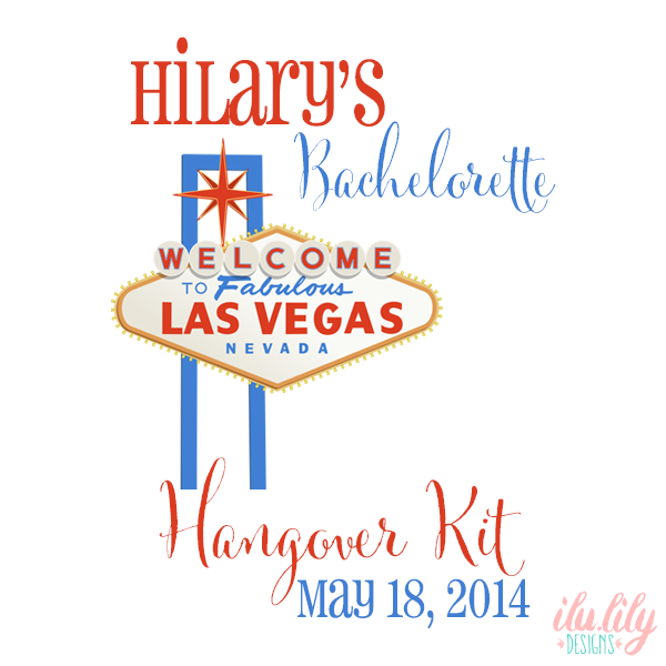 Bachelorette Party Vegas Hangover Kit | Bachelorette Party Favor Bag