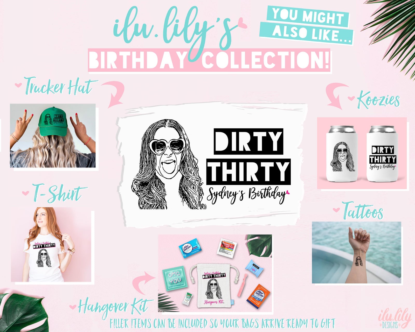 Custom Caricature T-Shirt | 30th Birthday Party Shirt - Funny Personalized Tee