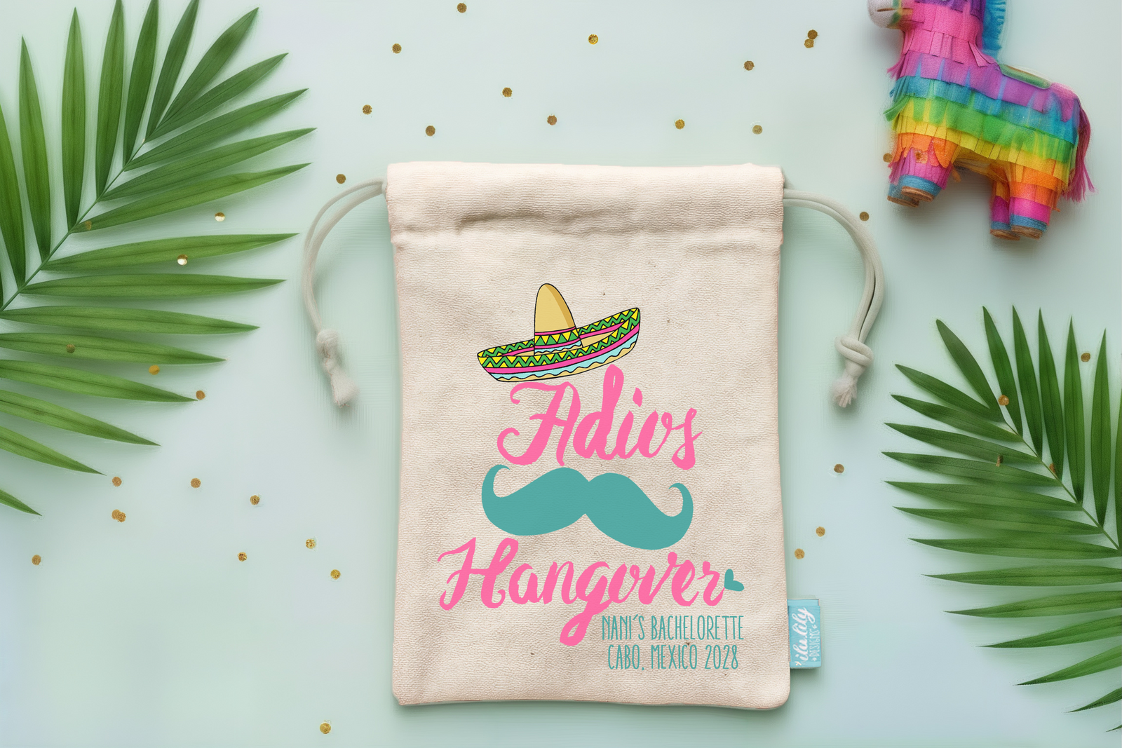 Bachelorette Party Hangover Kit Favor Bag | Mexico Bachelorette | Adios Hangover