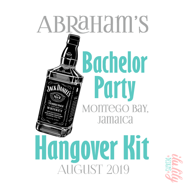 Personalized Party Favor Bag for Bachelor Parties by Ilu.Lily