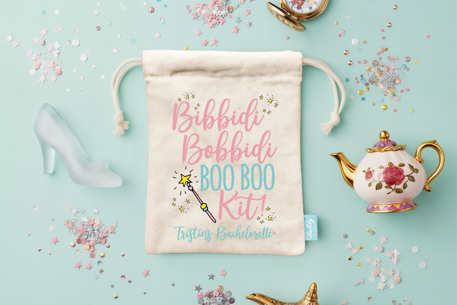 Bachelorette Party Favor Bag | Bibbidi Bobbidi Disney Bachelorette Oh Shit Kit