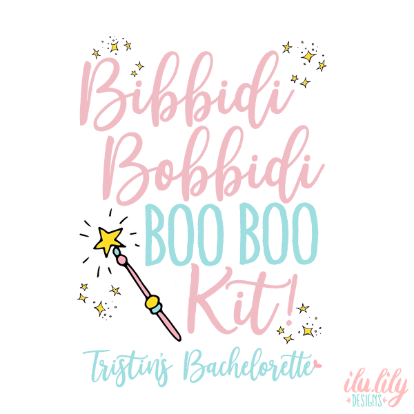 Bachelorette Party Favor Bag | Bibbidi Bobbidi Disney Bachelorette Oh Shit Kit