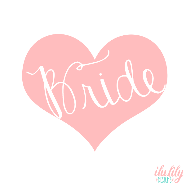 Bride T-Shirt | Matching Bridal Party Shirts | Bride Heart