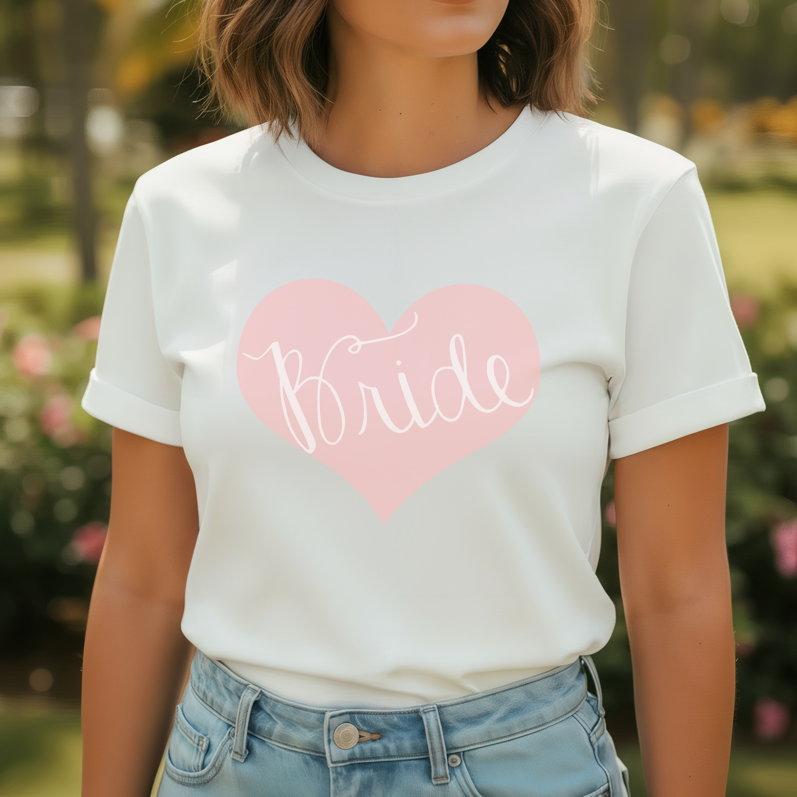 Bride T-Shirt | Matching Bridal Party Shirts | Bride Heart
