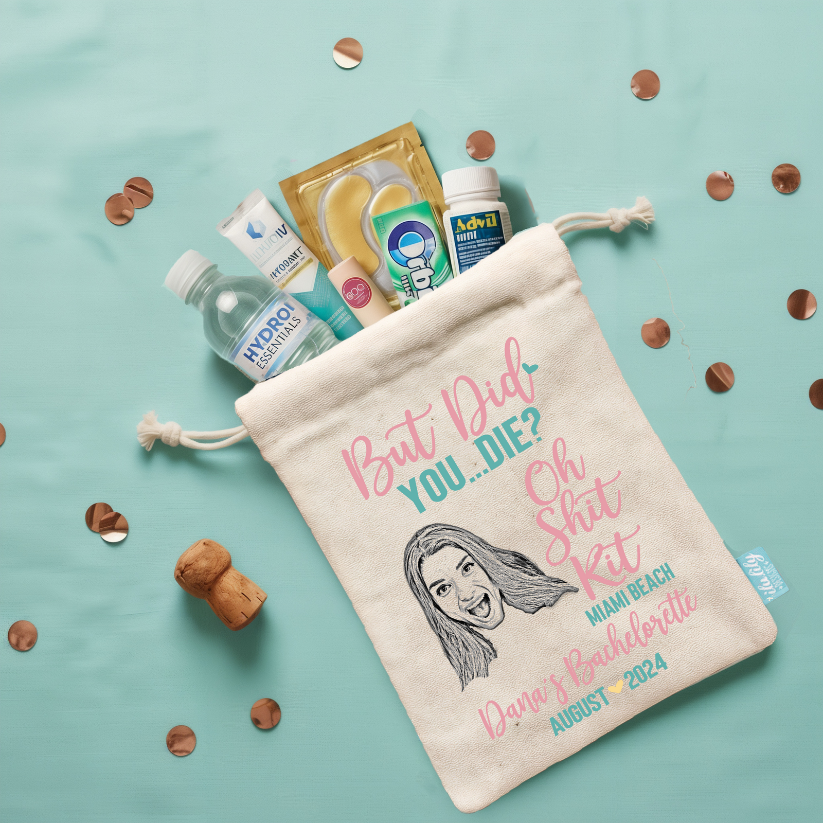 Bachelorette Party Favor Bag | But Did You Die | Custom Photo