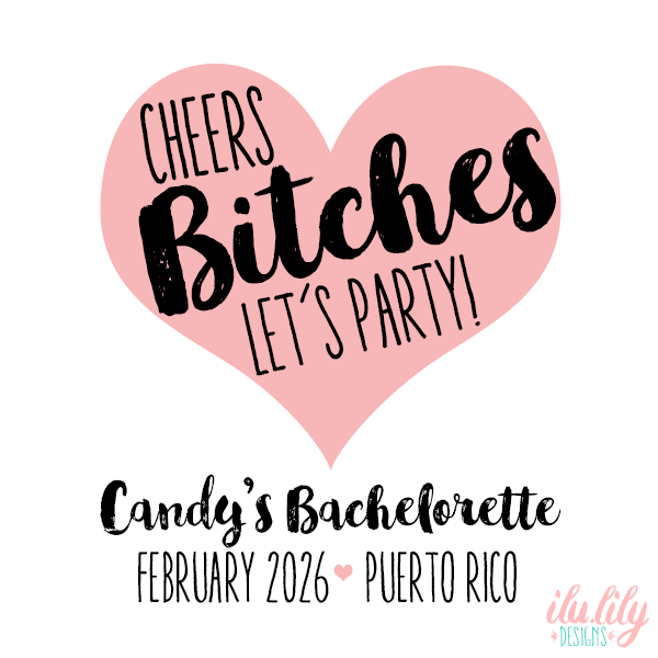 Personalized Canvas Tote Bag for Bachelorette Parties by Ilu.Lily