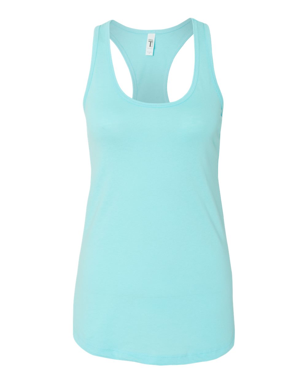 A light blue tank top with a simple, classic design.