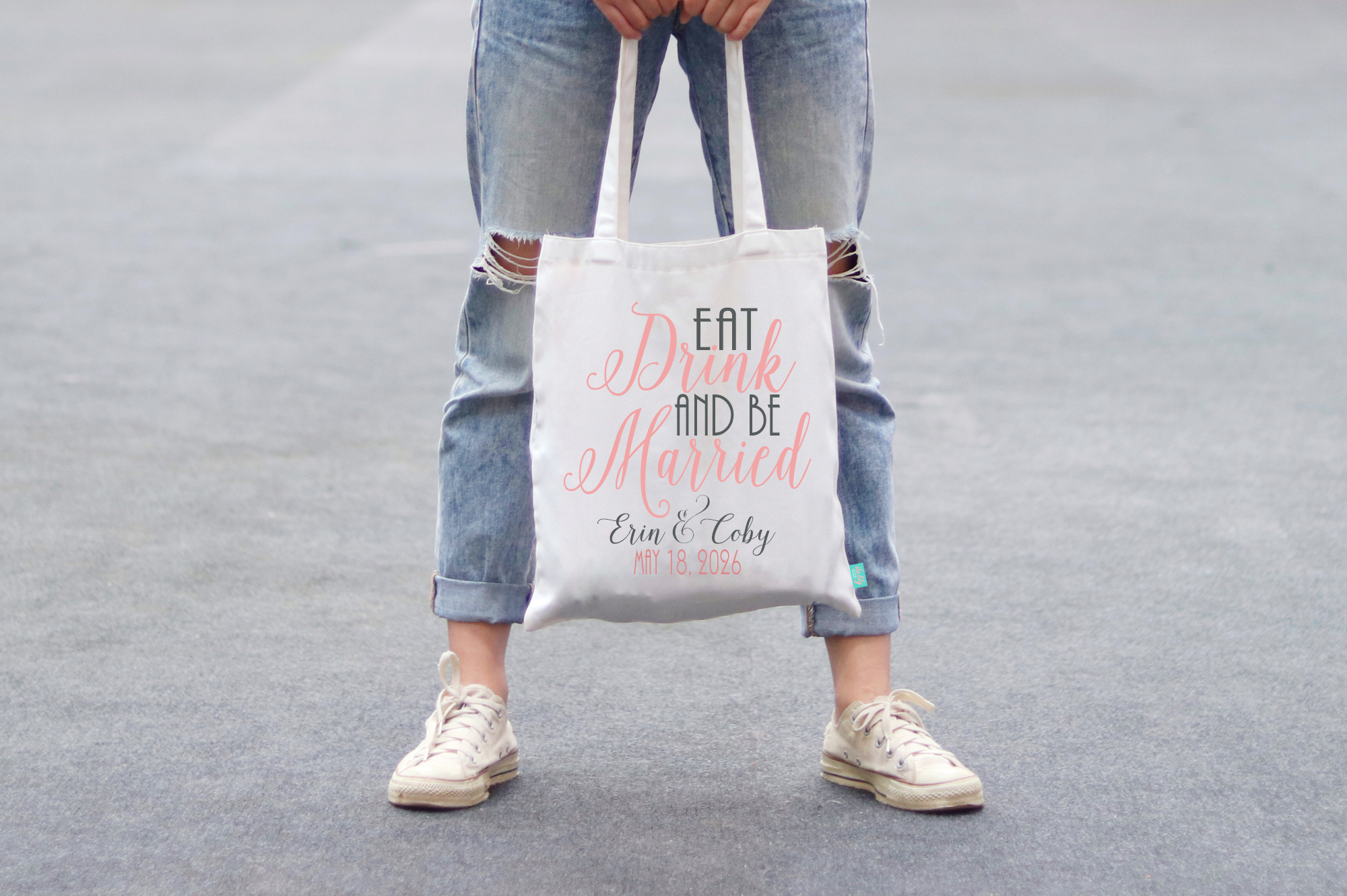 Wedding Tote Bag | Eat, Drink, and Be Married