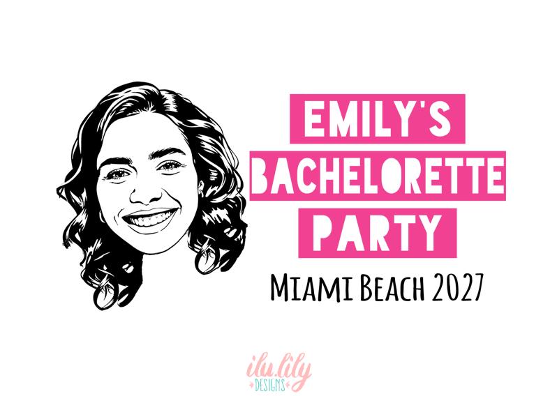 Custom Bride Caricature Trucker Hat | Bachelorette Party Gift