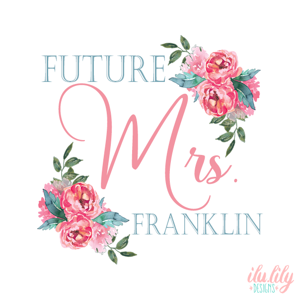 Personalized Bride T-Shirt | Floral Future Mrs.