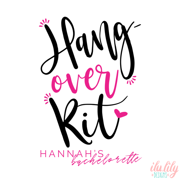 Personalized Party Favor Bag for Bachelorette Parties by Ilu.Lily