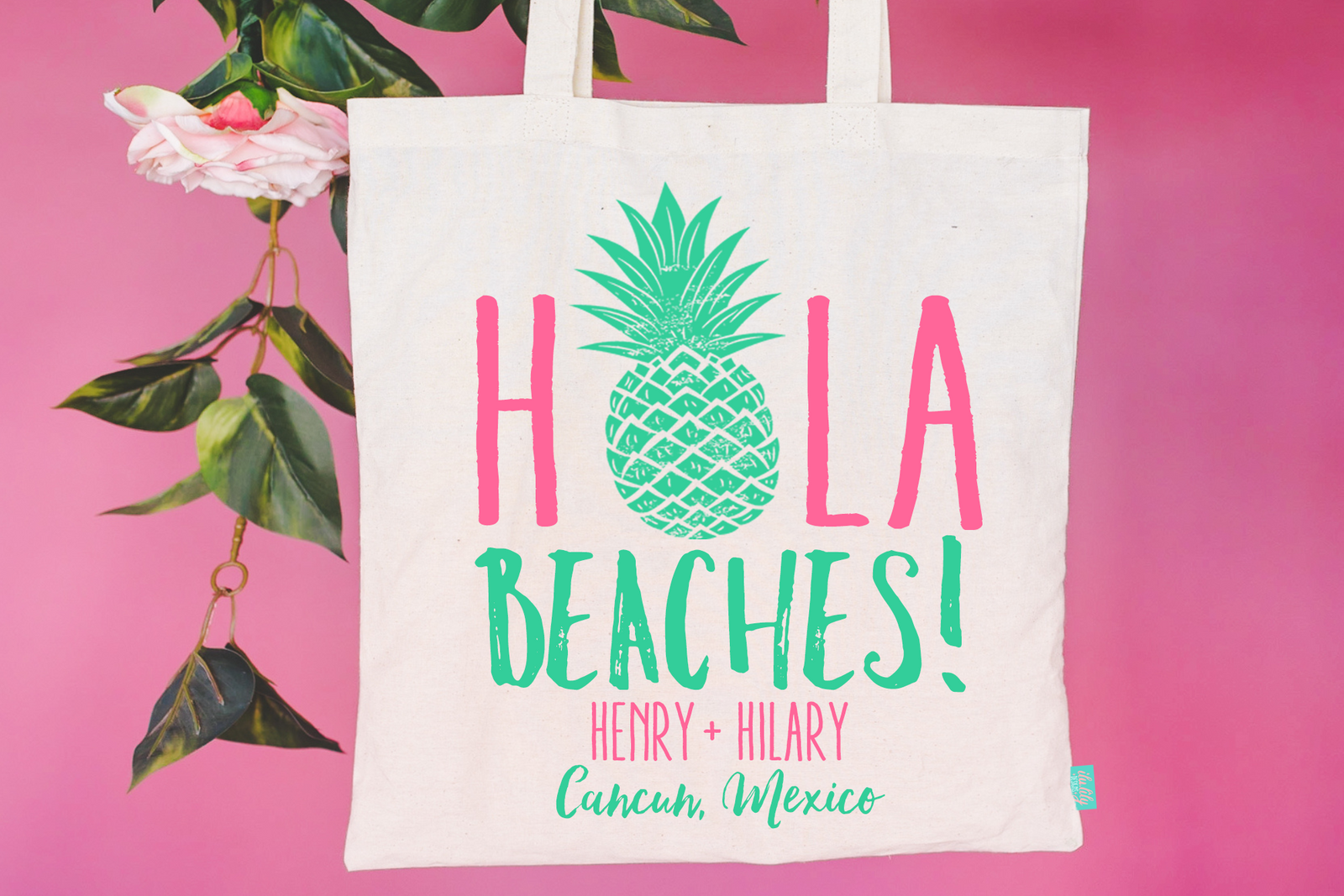 Destination Wedding Tote Bags | Destination Wedding Favor | Hola Beaches!