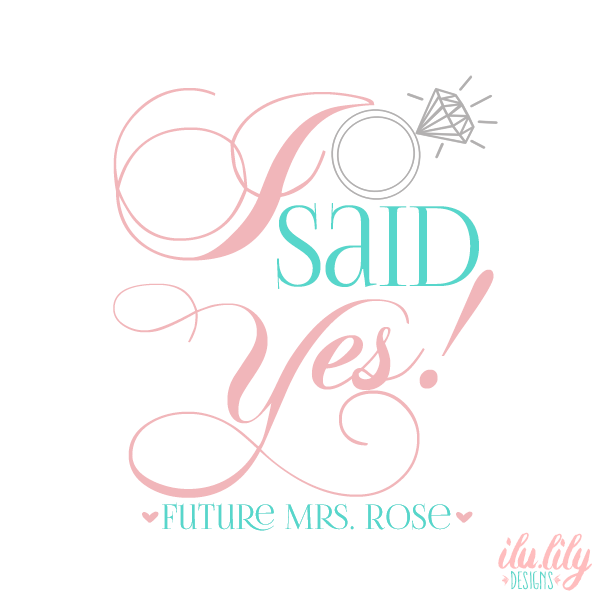 I Said Yes Engagement Ring T-Shirt Fashion Tee