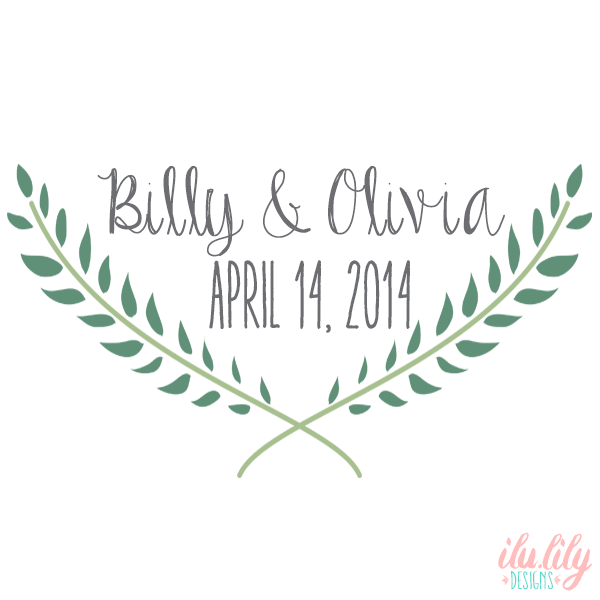 Wedding Welcome Tote Bag | Personalized Laurel Leaves