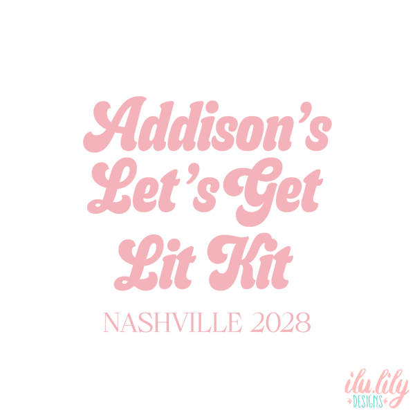 Let’s Get Lit Hangover Kit Bags | Bachelorette Party Favors
