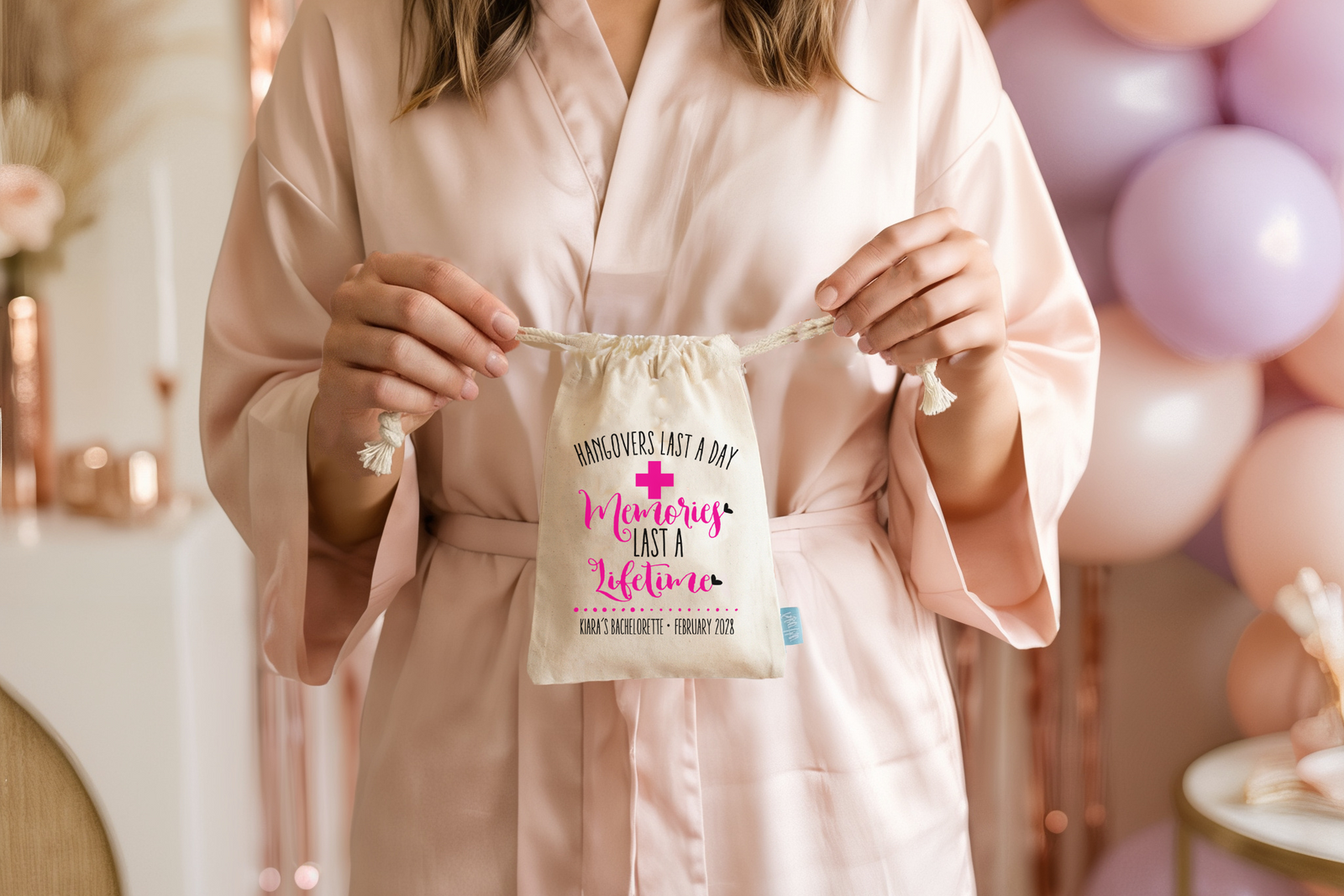 Personalized Party Favor Bag for Bachelorette Parties by Ilu.Lily