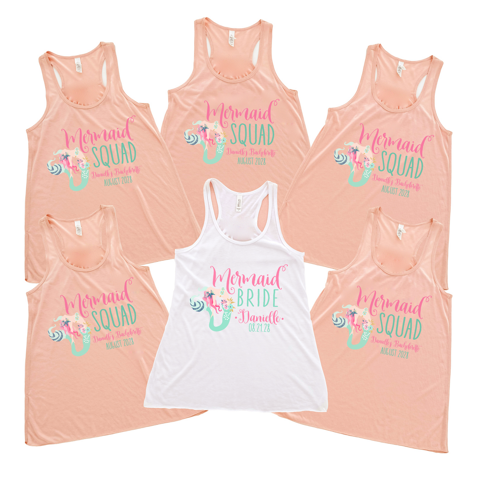 Bachelorette Party Tank - Mermaid Bachelorette Shirt | Racerback Tank Top