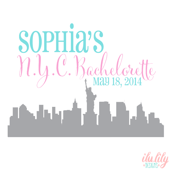 Personalized Canvas Tote Bag for Bachelorette Parties by Ilu.Lily