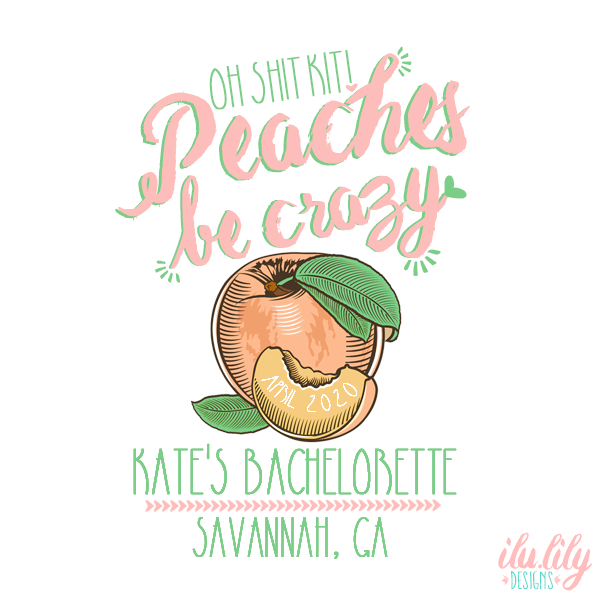 Savannah Personalized Party Favor Bag for Bachelorette Parties by Ilu.Lily