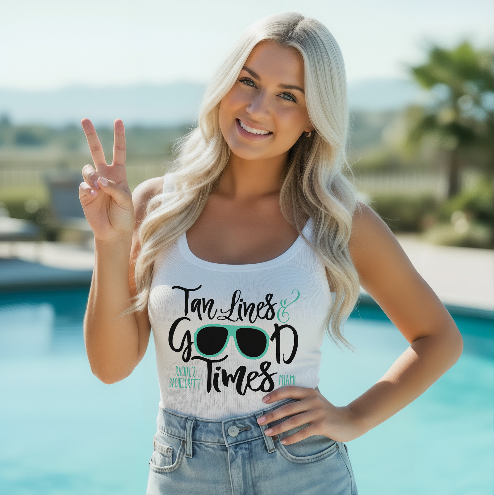 Bachelorette Party Tank - Personalized Racerback Tank Top | Bridal Party Apparel