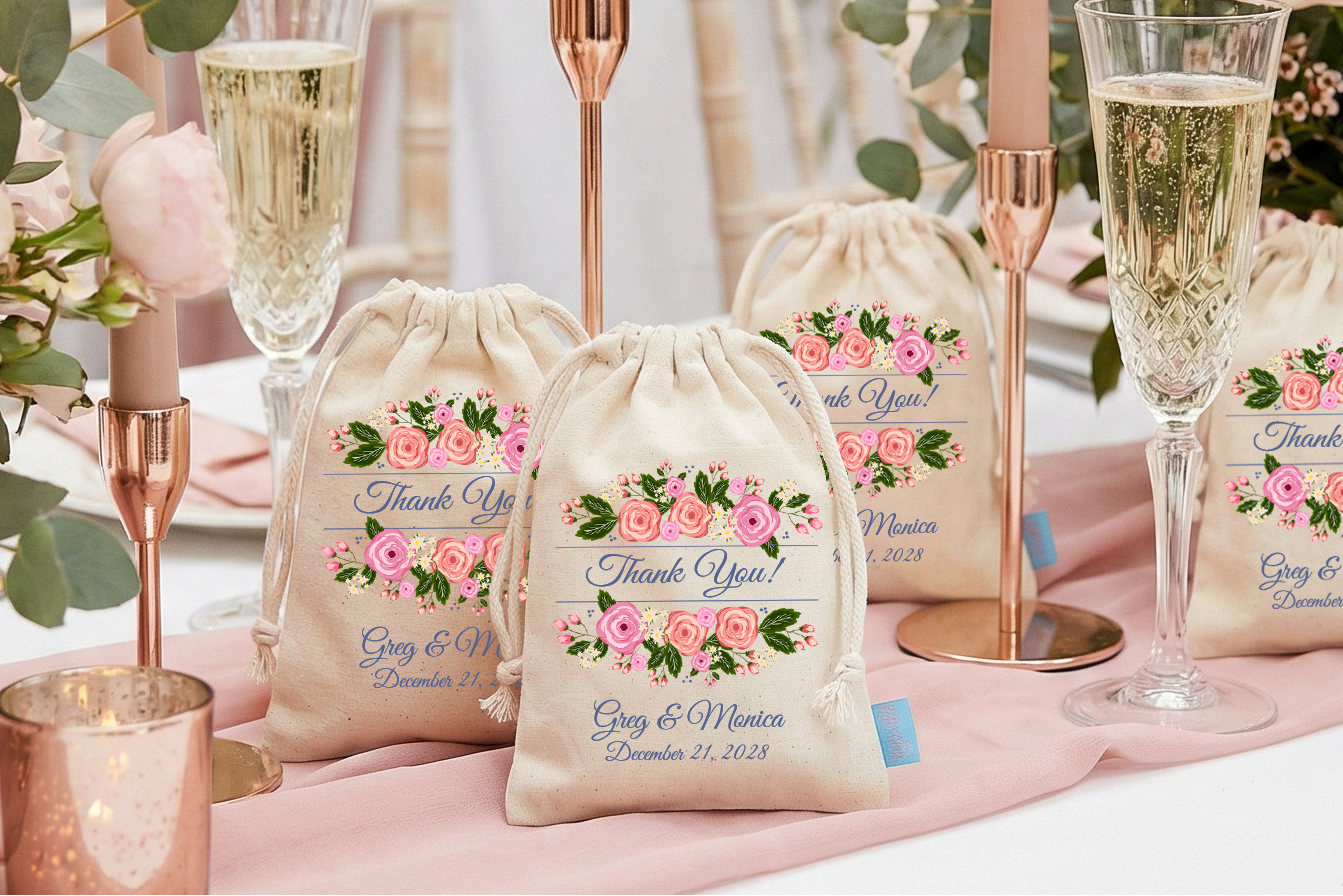 Wedding Welcome Favor Bag | Floral Thank You