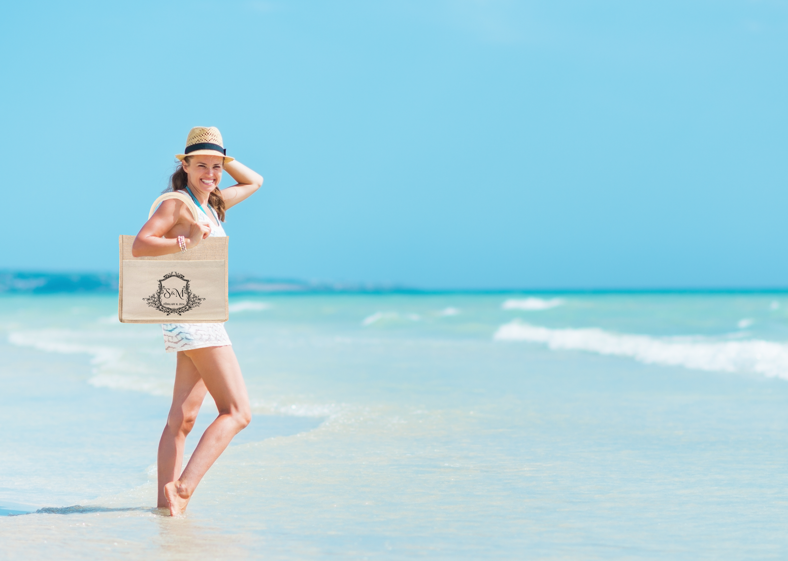 Wedding Welcome Bags Burlap Jute Bag | Hotel Wedding Welcome Bag | Wedding Crest