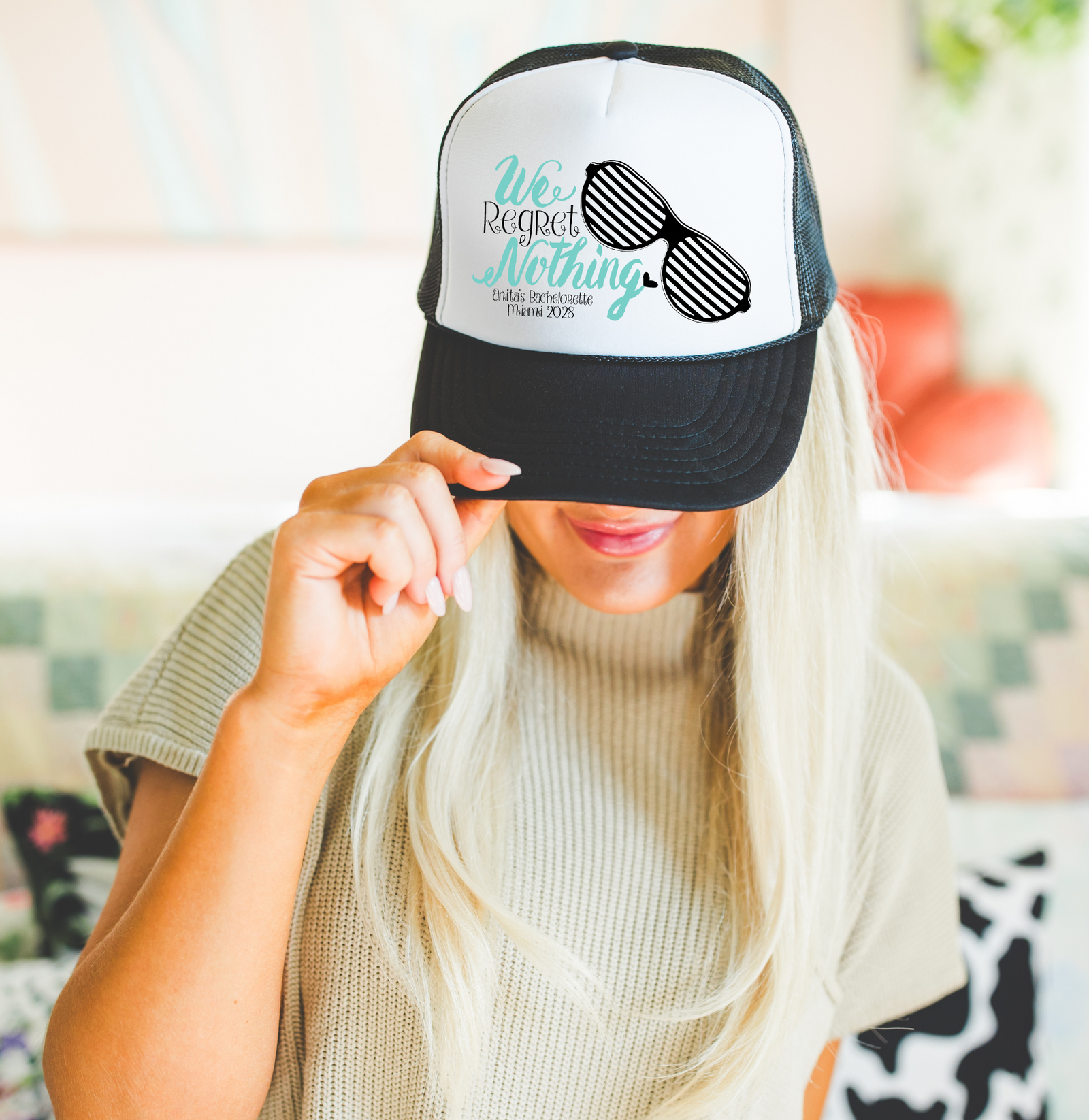 Custom Trucker Hat for Bachelorette Parties by Ilu.Lily