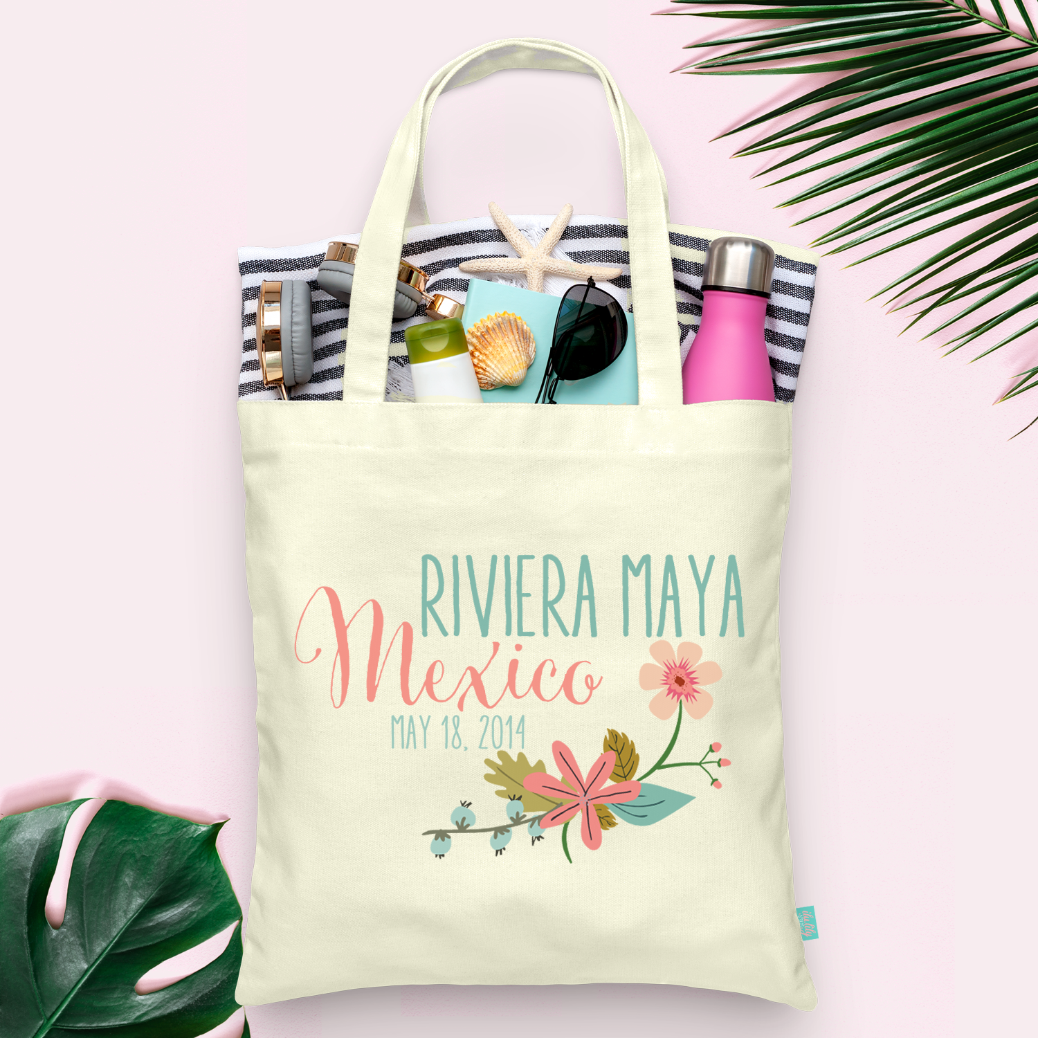 Destination Wedding Welcome Tote Bag | Floral