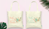 Wedding Party Tote Bags | Floral Mother of the Bride &amp; Groom Set