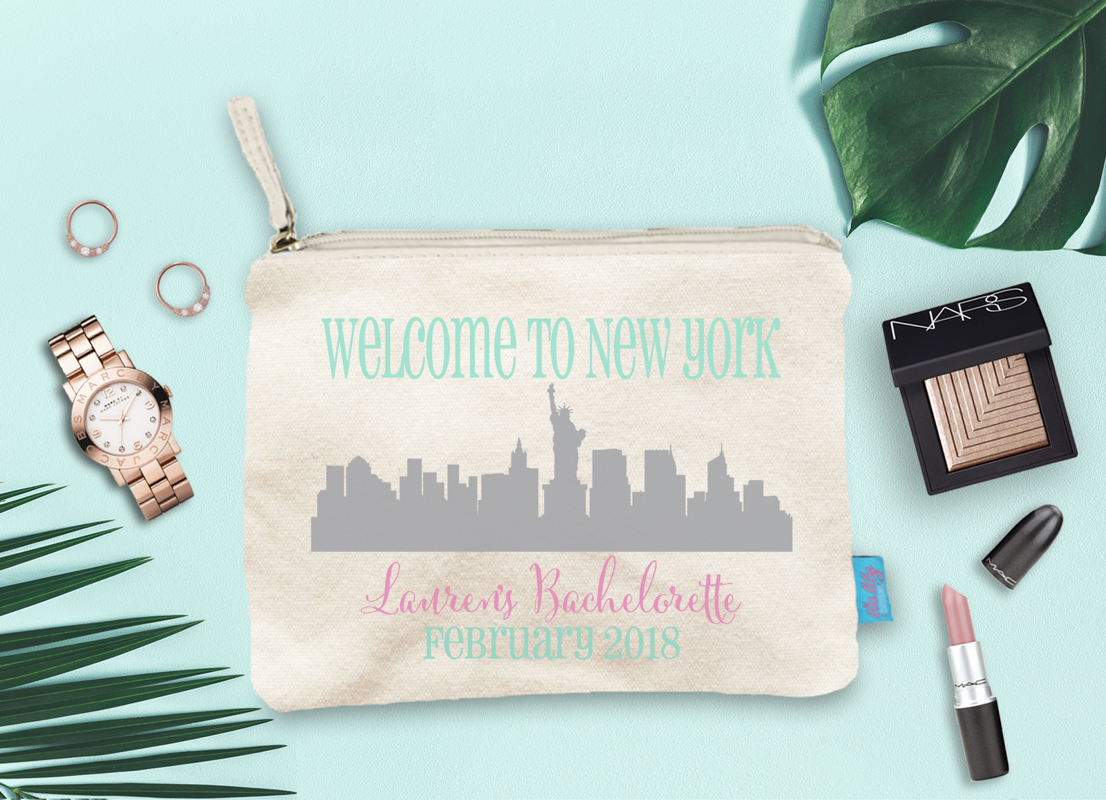 Bachelorette Party NYC Makeup Bag | New York, NY