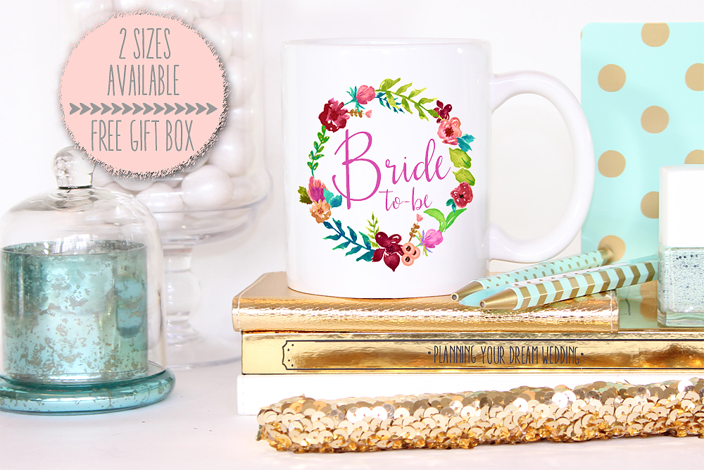 Personalized Party Mug for Brides by Ilu.Lily