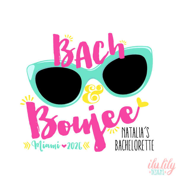 Personalized Canvas Tote Bag for Bachelorette Parties by Ilu.Lily