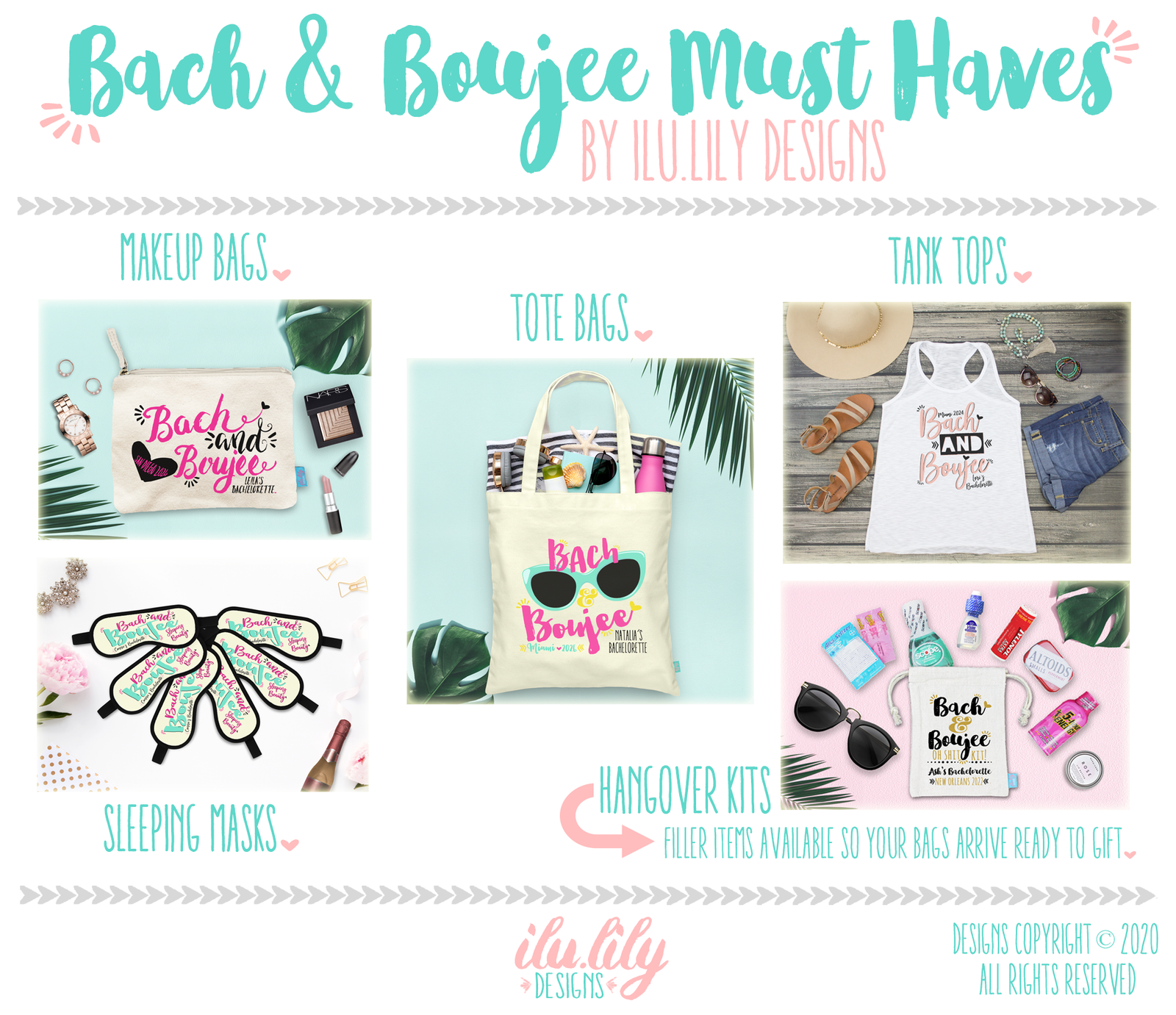 Bach and Boujee Bachelorette Party Cosmetic Makeup Bag | Bachelorette Party Favor