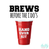 Bachelor Party Hangover Survival Kit with Supplies | Brews Before I Dos Kit