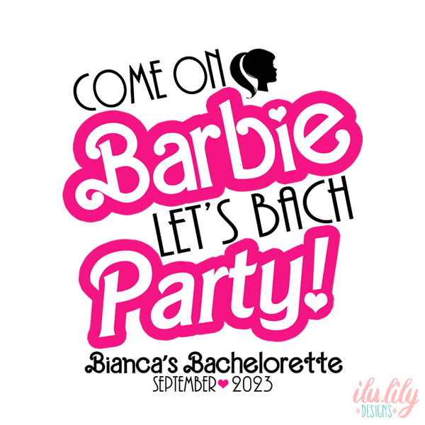 Bachelorette Party Tote Bag | Barbie Bachelorette | Come on Barbie Lets Bach Party