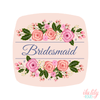 Bridal Party Mirror Compact | Personalized Bridesmaid Favors | Floral Name