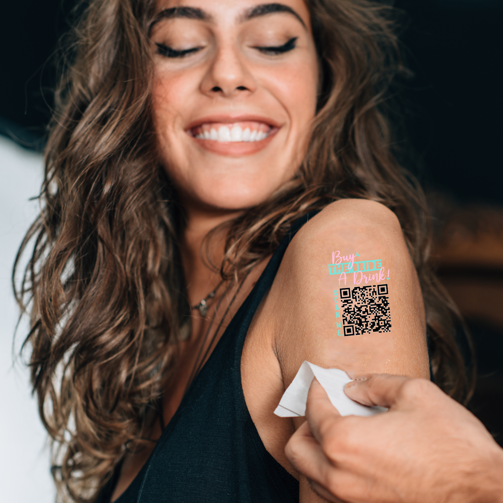 Custom Temporary Tattoo Bachelorette Party Favors | Buy the Bride a Drink!