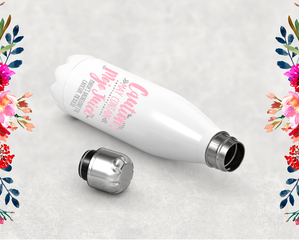 Bachelorette Party Personalized Water Bottle | Swell Style Water Bottle | Caution May Contain