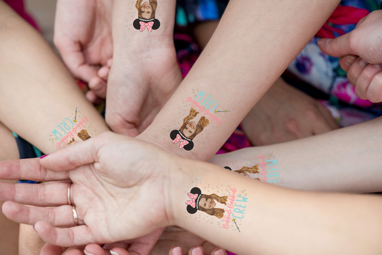 Custom Temporary Tattoo Bachelorette Party Favors | Disney Crew