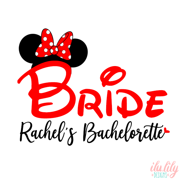 Bachelorette Party T-Shirt – Disney Bachelorette Mouse Ears Bride Tee