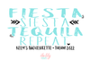 Fiesta Bachelorette Party Burlap Jute Tote Bag Favor | Arrows Fiesta Siesta Tequila Repeat